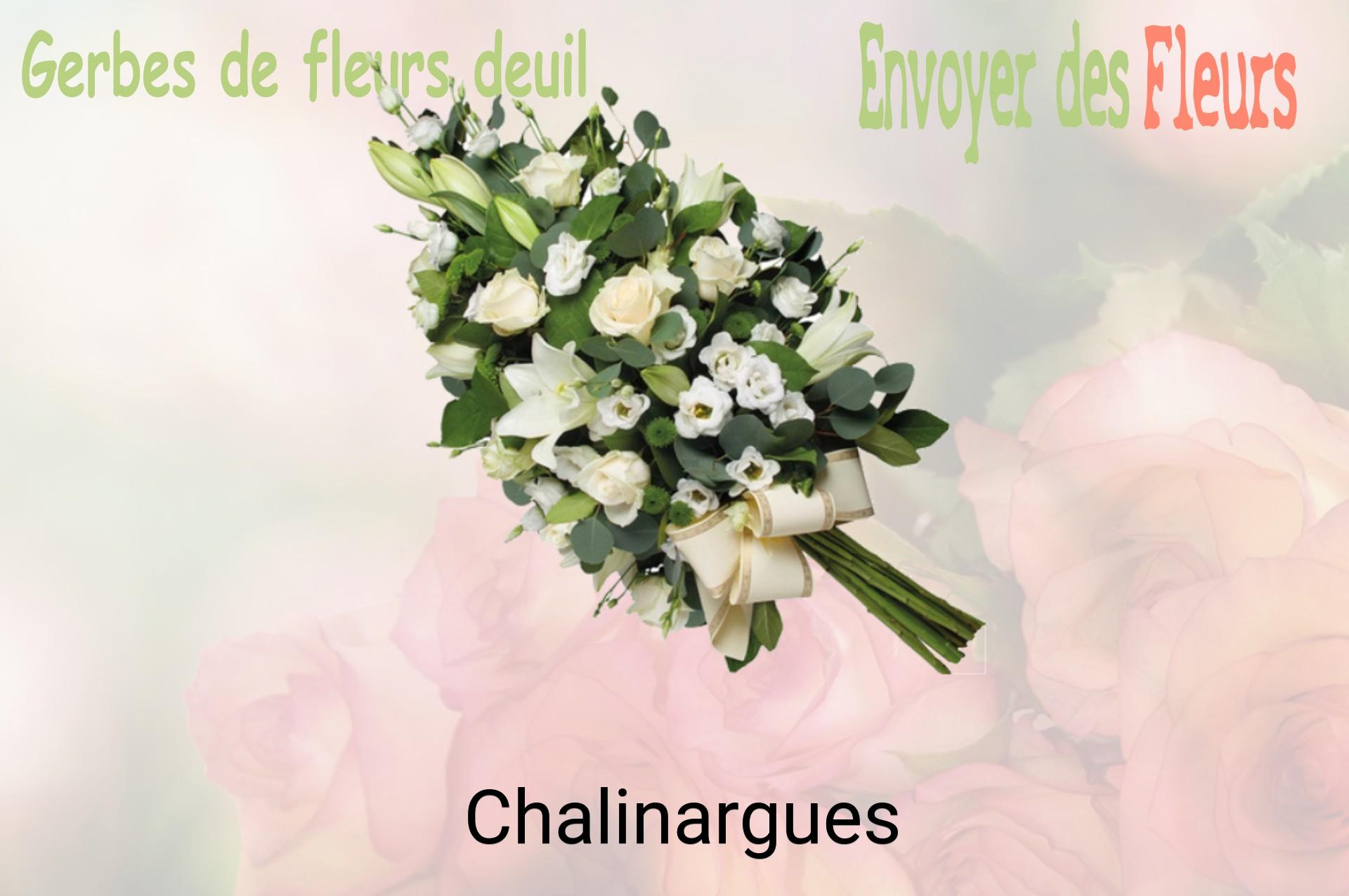 Gerbe de fleurs de deuil livrée à Chalinargues